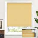 LazBlinds Cordless Cellular Shades, No Tools No Drill Light Filtering Honeycomb Shades Pleated Blinds for Windows, 20'' W x 64'' H, Yellowish-Brown
