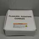 Homemory 48 Pack 3 Flameless Led Floating Candles, 200 Hour White Battery Operate Waterproof Tealights for Cylinder Vases, Centerpieces at Wedding Decor, Party, Pool