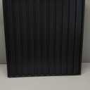 Art3d Slat Wall Panel, 3D Fluted Textured Panel 12-Tile 19.7 x 19.7in. - Black