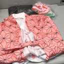 Halloween Anime Cosplay Kimono Costume Outfit Costumes for Kids Girl Adult Women (X-Large, Pink)