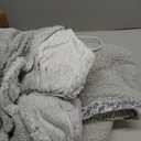 Ourea Portable Blanket, Cordless Heating Blanket for Indoor Outdoor Use, Soft Warm Cozy Gift for Family (Grey)