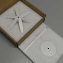 Wooden Trivets for Hot Dishes, Tree Trivet Set, Stackable Tree Coasters for Hot Dish, Pot, Bowl, Teapot, Includes 4 Trivets, 1 Stand, and 4 of Choice (White)