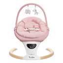 Baby Swings for Infants, Portable Infant Swing with 5-Speeds, 3-Adjustable Height, 3 Timer & 12 Lullabies, Mutil-Function Electric Swing for Baby, Indoor & Outdoor Use (Pink)