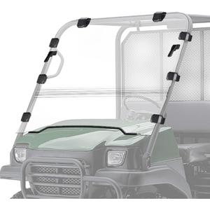 KEMIMOTO UTV Flip Windshield Compatible with Kawasaki Mule 3010 2003-2009 and Kawasaki Mule 3000 2005-2013, Scratch-Resistant Full Front Folding Clear Windshield