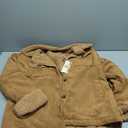 Dokotoo Corduroy Sherpa Jacket for Women Button Down Fleece Fur Collar Winter Warm Coat (Large)