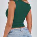 PRETTYGARDEN Women's Off The Shoulder Crop Top - Chic Asymmetrical Going Out Tops for Summer 2026, Slim Fitted & Breathable (XL)