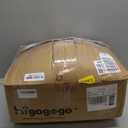 HIGOGOGO Round Stuffed Pouf Ottoman, Pu Leather Poufs with Foam Chunk Filling, Furry and Fluffy Pouf Foot Stool Storage Ottoman, 20 X 15 Floor Poufs Foot Rest for Living Room,Dark Brown