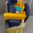 Potty Training Seat, Upgrade Toddler Toilet Seat for Kids Boys Girls, 2 in 1 Potty Training Toilet, Splash Guard Anti-Slip Pad Step Stool(Blue-Yellow)