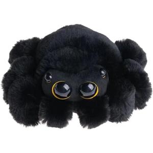 Spider Plush Toy - 8.66-inches Cute Black Jumping Spider Plush Stuffed Animal, Gift for Girls Boys,Party and Home Decoration.