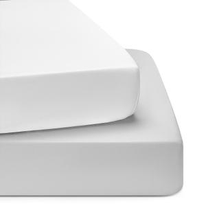TILLYOU Baby Crib Sheets for Boys Girls, Fitted Crib Sheet 2 Pack for Standard Crib and Toddler Mattresses, Super Soft Toddler Bed Sheets, 28"x52"x8", White & Gray TILLYOU Baby Crib Sheets for Boys Girls, Fitted Crib Sheet 2 Pack for Standard Crib and Toddler Mattresses, Super Soft Toddler Bed Sheets, 28"x52"x8", White & Gray