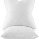 MIULEE 26x26 Euro Pillow Inserts, Pack of 2 Down Feather Premium Throw Pillows with Cotton Fabric for Bed Couch Living Room Sofa