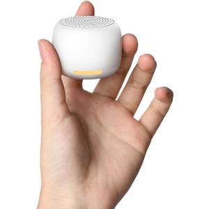 Babelio White Noise Sound Machine, Night Light, Mini and Portable, 15 Non-looping Sounds, Timer, Memory Function, for Adults Baby, Travel, White (Pocket Mini Glow)