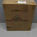 Favoyard Patio Chair Cushions 20 x 20 x 3 Inch Waterproof Outdoor Seat Cushions for Patio Furniture 3-Year Color Fastness Garden Sofa Couch Chair Pads with Handle & Adjustable Straps Set of 2, Grey