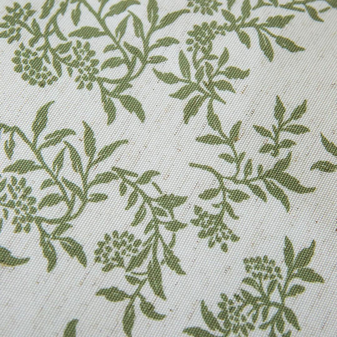 Rustic Tablecloth Solid Cotton Fabric Bordered Retro Tablecloths Classic Plant Leaf Printed Linen Fabric Table Cover Farmhouse Decoration Inches Rectangle/Oblong Green for Kitchen