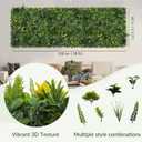 Artificial Grass Wall Boxwood Panel Roll: 40"x120" UV Resistant