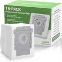 18 Pack Vacuum Bags for iRobot Roomba i7 i7+ i8 i8+ i3 i3+ i4 i4+ j7 j7+ j9+ s9 105 405 505 705 Combo, i, s, j, 100, 400, 500, Max 705 Combo Vac Series, All Clean Base Automatic Dirt Disposal Bags