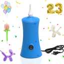 AXHJ Balloon Pump Electric Air Pumps for Long Balloons, Electric Air Balloon Pump, Balloon Inflator for Foil Twisty Animal Balloons in Birthday Party for Decorations (Blue)