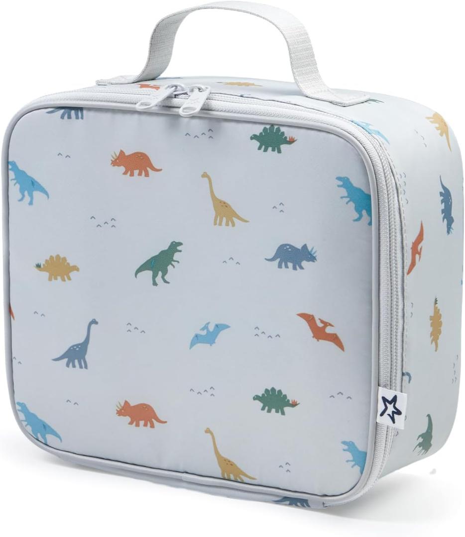 Tiny Twinkle Insulated Lunch Box for Girls and Boys | Durable and Reusable for School & Travel | Ages 3 and Up | Waterproof and Easy to Clean | PFAs and BPA FreeDinosaur