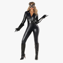 Morph Black Cat Woman Costume Outfit, Black Catsuit For Women Jumpsuit, Cat Costumes For Women, Womens Halloween Costumes, XL