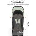 Gromast Gravity Folding Baby Stroller - Portable Travel Toddler Stroller w/Adjustable Backrest, Canopy & Cup Holder, Lightweight and UV Protected, One-Hand Automatic Folding - Green