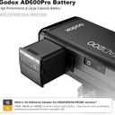 GODOX AD200, AD200Pro, AD200 Pro II Original Battery - WB29B 14.4V/2980mAh/42.9Wh Li-ion Battery Pack, High-Capacity Power Solution for AD300 Pro, AD200, AD200Pro/Pro II Outdoor Flash (Replaces WB29A)