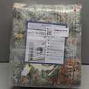 Area Rugs 5'x7' Washable Non-Slip, Floral Vintage Distress Print Pattern Medallion Carpet for Living Room Bedroom Dining Room, Brick Red Rust Neutral Brown Burnt Orange Green