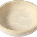 Marble Bowl Decorative, 7.8 Entryway Travertine Bowl For Keys Fruit Candy Jewelry, Natural Stone Bowls for Entry Table, Organic Modern Home Decor for Centerpieces, Beige