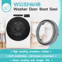 2026 Upgraded W11314648 W10897390 Door Boot Seal Compatible with Whirlpool Maytag Inglis Amana Washer, Replacement for 4931032 AP6835703 PS12711495 EAP12711495, WFW6620HC0 MHW5630HW0 WFW5620HW0 etc