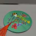 30 PCS Chinese Paper Lanterns with Lights - Flower Bird Design - DIY Accordion Lanterns - Middle Autumn Festival, Chinese New Year Decoration - Red, Yellow, Blue, Pink