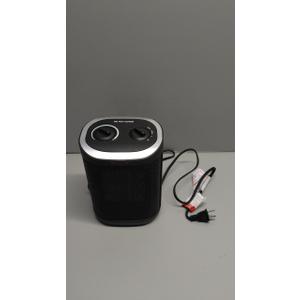 1500W Space Heater, Portable Ceramic Small Space Heater for Indoor Use, Overheated & Tip-Over Safety Protection, Personal Electric Space Heater with Thermostat for Desk, Office, Home, and Room Use (BLACK)