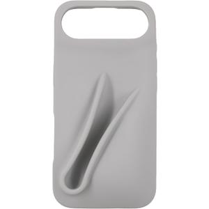 Soft Touch Silicone Lip Gloss Phone Case for iPhone 17 Air, Minimalist Matte Design, Shockproof & Anti-Fingerprint Cover (Gray)