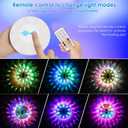 QOLNBY Floating Pool Lights(4 Pack), Pool Light with 6 Dynamic Lighting Effects, IP68 Waterproof Pool Lights that Float, Rechargeable RGB Upper and Lower Color Changing Lights for Hot Tub, Patio