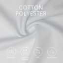 Men's Business Long and Short Sleeve Polo Shirts Mercerized Cotton Blend Casual Stylish Collared Shirts (M)