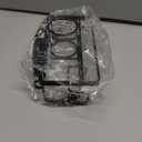 TAILI 4-in-1 Sponge Holder for Kitchen Sink with Strong Suction Cup Removable, Rustproof Aluminum Sink Caddy for Sponge, Brush, Scrubber, Scraper -Black