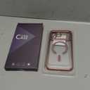 Magnetic for iPhone 17 Pro Max Case with Glitter Integrated Lens Protection, [Glossy Bumper & Shiny Magnetic Ring] [Compatible with Magsafe] Cute Women Girly Phone Case for iPhone 17 Pro Max Pink