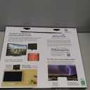 GE Ultra-Thin Amplified TV Antenna, 4K Ready 1080P Digital HDTV UHF VHF, Long Range Indoor TV Antenna, Amplifier with LTE Filter, Reversible Black/White Finish, 48862