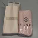 Vlando Makeup Bag,Large Capacity Toiletry Bag for Women Waterproof Portable Make up Pouch PU Leather Open Flat Cosmetic Bag(Peach Pink)