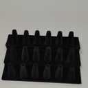 Stratalife Ring Holder 18 Slot Finger Ring Display Jewelry Holder Organizer Storage Jewelry Display Stand for Vendor Selling Velvet Black