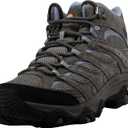 Merrell Women's Moab 3 Mid Waterproof Hiking Boot (8.5 Wide, Granite)