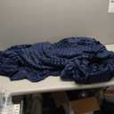 BEDELITE Fleece Throw Blanket for Couch  3D Ribbed Jacquard Soft and Warm Decorative Fuzzy Blanket  Cozy, Fluffy, Plush Lightweight Navy Blue Throw Blankets for Bed, Sofa, 50x60 inches