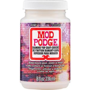 2 x Mod Podge Diamond Top Coat, Premium All-in-One Glue, Sealer, and Finish Perfect for Preserving Diamond Puzzle Arts and Crafts Projects, CS27590