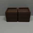 DEDU Oversized Bed Risers Heavy Duty Stackable 4 Pack, Furniture Risers for Sofas 3 Inch or 6 Inch Supports Up to 11000 Lbs, Square Bed Raising Blocks Fits 5.5 Inch Wide Desk or Couch 