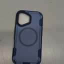 DEERLAMN Magnetic Shockproof Case for iPhone 16 6.1-Inch, [Compatible with MagSafe] [Military Grade Drop Protection] 2-Layer Durable Bumper Heavy Duty Protecive Phone Cover, Blue