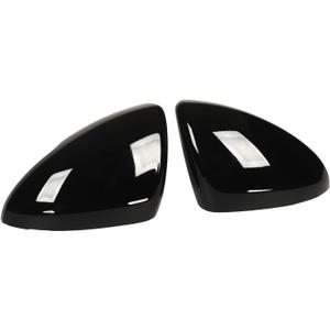 Ciciglow 2Pcs Door Mirror Caps, Chevy Cruze 2017-2019, Glossy Black, Scratch Resistant, Universal Fit, Left Right Side Mirror Covers