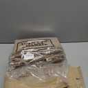 Reginary 16 Pcs Jute Tote Gift Bags Natural Burlap Grocery Shopping Bag Beach Tote with Handle for Bridesmaid Wedding Travel (Beige Trim)