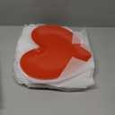 Nuogo 8 Pcs 11" Valentine's Plates Heart Shaped Melamine Plates Large Unbreakable Heart Dessert Dinner Charger Salad Serving Charger for Valentine's Party Anniversary Dating Wedding Table Decor (Red)