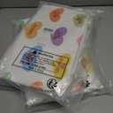 2 x MEHOFOND 4pcs Valentines Shower Curtain Set Colorful Conversation Hearts Shower Curtain Sets for Valentine Heart Candy Bathroom Decor Curtains with Non-Slip Rugs Toilet Lid Cover and Bath Mat