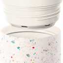 Simple Modern Travel Coffee Mug Tumbler with 360 Lid | Ceramic-Lined Insulated Stainless Steel Cold Brew Iced Coffee Cup | Gifts for Women Her Him | Voyager Signature | 16oz | Cream Terrazzo