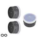 JQK Faucet Aerator, 1.0 GPM Flow Retrictor Insert Faucet Aerators Replacement Parts Bathroom 3 Pack, Standard Size, FAN10-P3