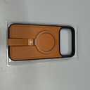 for iPhone 17 Pro Max Leather Case with Stand, Anti-Slip Grip Ring, Fits for MagSafe (Brown, IP17 Pro Max-6.9inch)